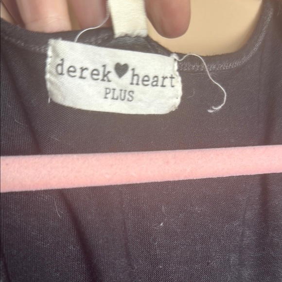 Derek Heart Black Sheath Maxi Dress Scoop Neck - Picture 2 of 5